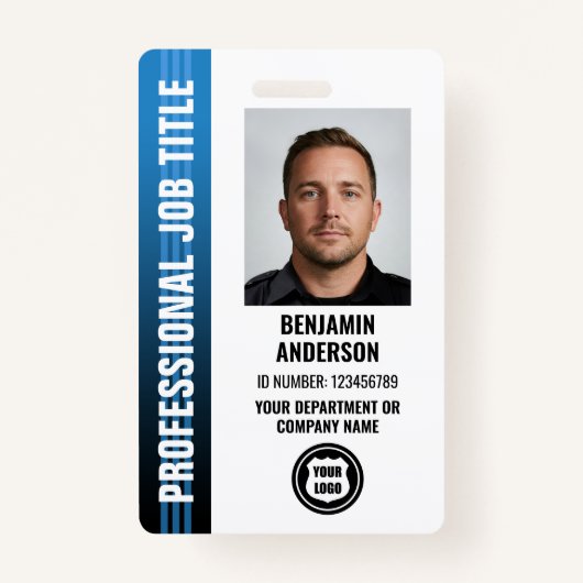 Berufliches Logo für das Foto "Mitarbeiter-ID" Ausweis (Vorderseite)