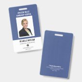 Berufliches Logo für den Krankenhausmitarbeiter Ausweis (Vorder- & Rückseite)