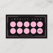 Berufliches Logo für die schwarze Baumwolle Treuekarte (Vorderseite)