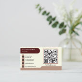 Berufliches Logo für kundenspezifische QR-Codes fü Visitenkarte (Stehend Vorderseite)