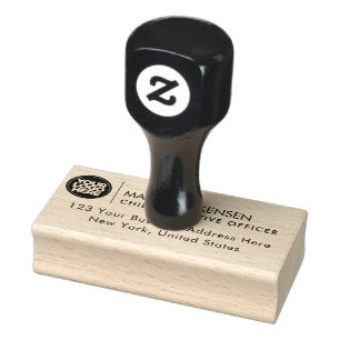 Berufliches Logo für kundenspezifische Rücksendead Gummistempel