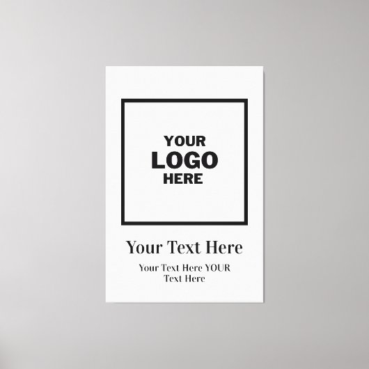 Berufliches Logo für kundenspezifische Unternehmen Leinwanddruck (Vorderseite)