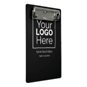 Berufliches Logo für kundenspezifische Unternehmen Mini Klemmbrett (Schrägansicht)