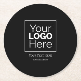 Berufliches Logo für kundenspezifische Unternehmen Runder Pappuntersetzer
