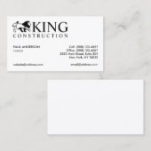 Berufliches Logo für Lion Visitenkarte (Vorne/Hinten)