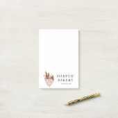 Berufliches Logo für moderne Bäckereien Post-it Klebezettel (Auf Schreibtisch)