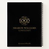 Berufliches Logo für moderne Unternehmen Notizblock (Rückseite)