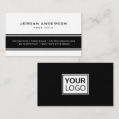 berufliches Logo für Schwarz und Weiß Visitenkarte (Vorne/Hinten)