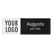 Berufliches Logo für Schwarzweiß-Acrylnamenstempel Namenschild (Vorderseite)