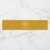 Berufliches Logo für Senfunternehmen Wasserflaschenetikett (Einzelnes Label)