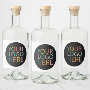 Berufliches Logo für Unternehmen Alkoholflaschenetikett