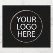 Berufliches Logo für Unternehmen Alkoholflaschenetikett (Einzelnes Label)