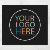 Berufliches Logo für Unternehmen Alkoholflaschenetikett (Einzelnes Label)