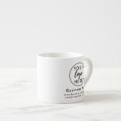 Berufliches Logo für Unternehmen Espressotasse (Vorderseite Rechts)