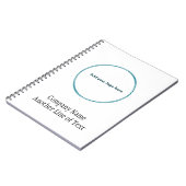 Berufliches Logo für Unternehmen hinzufügen Notizblock (Linke Seite)