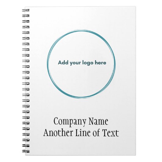 Berufliches Logo für Unternehmen hinzufügen Notizblock (Vorderseite)