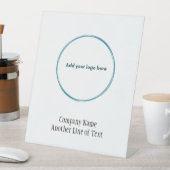 Berufliches Logo für Unternehmen hinzufügen Sockelschild (In Situ)