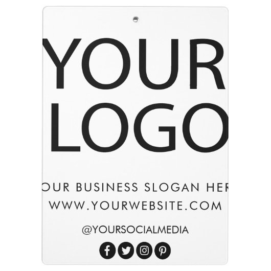 Berufliches Logo für Unternehmen Klemmbrett (Rückseite)