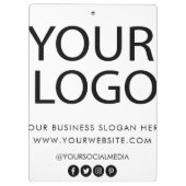 Berufliches Logo für Unternehmen Klemmbrett (Rückseite)