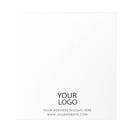 Berufliches Logo für Unternehmen Notizblock (Vorderseite)