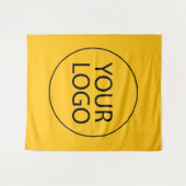 Berufliches Logo für Unternehmen Wandteppich (Vorderseite (Horizontal))