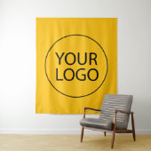 Berufliches Logo für Unternehmen Wandteppich (Beispiel)