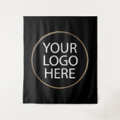 Berufliches Logo für Unternehmen Wandteppich (Vorderseite)