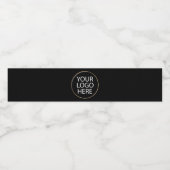 Berufliches Logo für Unternehmen Wasserflaschenetikett (Einzelnes Label)