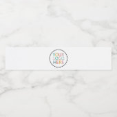 Berufliches Logo für Unternehmen Wasserflaschenetikett (Einzelnes Label)