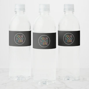 Berufliches Logo für Unternehmen Wasserflaschenetikett