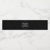 Berufliches Logo für Unternehmen Wasserflaschenetikett (Einzelnes Label)