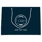 Berufliches Logo-Geschäft Große Geschenktüte (Vorderseite)