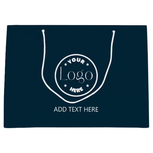 Berufliches Logo-Geschäft Große Geschenktüte (Vorderseite)