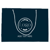 Berufliches Logo-Geschäft Große Geschenktüte (Rückseite)