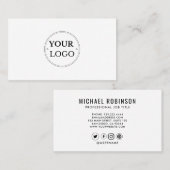 Berufliches Logo hinzufügen Visitenkarte (Vorne/Hinten)