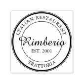 Berufliches Logo im Schwarzweißkreis Permastempel (Design)