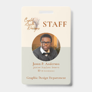 Berufliches Logo in Gelbgrün Ausweis