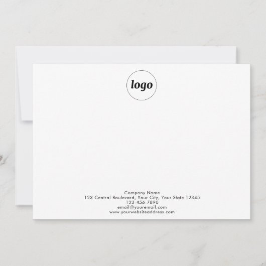 Berufliches Logo Mitteilungskarte (Vorderseite)