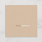 Berufliches Logo Modern Einfach Minimalistisch Quadratische Visitenkarte (Vorderseite)