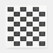 Berufliches Logo-Muster für Unternehmen Serviette (Vorderseite)