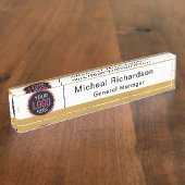 Berufliches Logo Namensplakette (Seite)