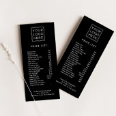 Berufliches Logo | Preislisten Werbekarte