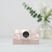 Berufliches Logo QR Code Friseur MakeupArtist Visitenkarte (Stehend Vorderseite)