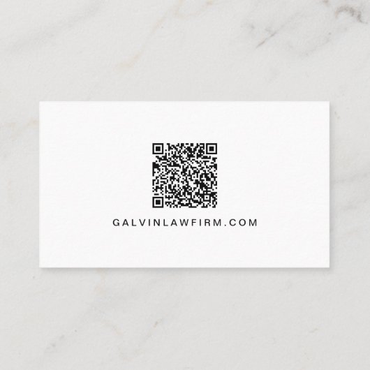 Berufliches Logo QR Code Mitarbeiter Visitenkarte (Rückseite)