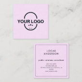 Berufliches Logo Quadratische Visitenkarte (Vorne/Hinten)