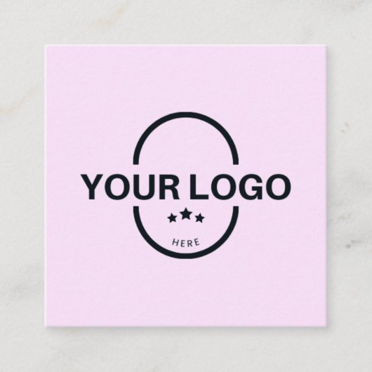 Berufliches Logo Quadratische Visitenkarte (Vorderseite)