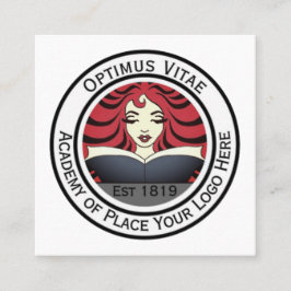 Berufliches Logo Quadratische Visitenkarte