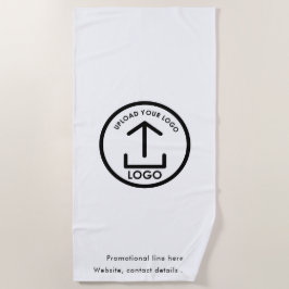 Berufliches Logo und Textpool Strandtuch