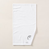 Berufliches Logo und Textwerbung Badhandtuch Set (Handtuch)