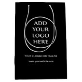 Berufliches Logo-Unternehmen Mittlere Geschenktüte (Vorderseite)